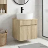 Umivaonik s policom za zid Hrast sonoma 49 x 44,5 x 65 cm