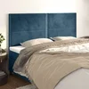 Uzglavlje tamnoplavo 160x5x118/128 cm baršunasto