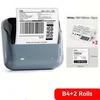 KJB Bluetooth termični tiskalnik nalepk B4, dve dodatni roli 100 x 100 mm