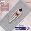 Yottoy Prostirka za jogu, 185x80cm, Siva