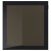 GLASSVIK Staklena vrata, crna/dimljeno staklo, 60x64 cm