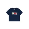 TOMMY HILFIGER Majica PEANUTS mornarska/rumena/rdeča/bela