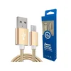 Xwave USB Micro 1.2m 2A Al /gold mesh Kabl 2.0 na ,,uminium,upleteni zlatni