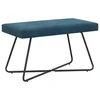 Vidaxl klop Enobarvno Modra 80 x 40 x 45 cm Žamet