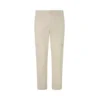 Pepe Jeans za moške. PM211770 Hlače Slim Cargo Poplin Off White Ecru (32), Bela, Priložnostno, Bombaž