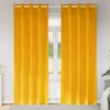 Zavjese za zamračivanje 2 pcs Žuta 140 x 225 cm Baršun
