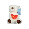 Dizi toys plisana igracka 20cm meda sa srcem, 0+ ( 511.MQT-MED-SR-20 )
