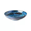 Modra keramična posoda MIJ Copper Swirl, o 28 cm