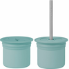 Minikoioi Sip+Snack Set jedilni set za otroke Aqua Green/Powder Grey 1 kos