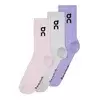Nogavice On  Logo Sock High 3P Orchid/Bloom  S