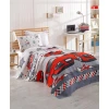 Hanah home Set prekrivač i jastučnica Crazy, 160x230 cm, Crveni