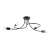 Sollux SL.1455 - Luster na stalku LEVAR 4xE27/15W/230V crna