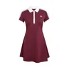 ADIDAS PERFORMANCE Športna obleka CLASSICS bordo / bela