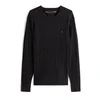 TOMMY HILFIGER Pulover CLASSIC črna