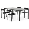 LANGET D207 sto + 4 TRILLEVALLEN stolice crna