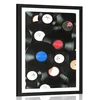Plakat s paspartujem retro plošče - 40x60 no frame