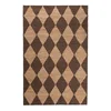 Ročno tkana preproga iz mešanice jute v rjavi in naravni barvi 160x230 cm Effie Diamond – Flair Rugs