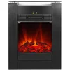 EL Fuego Električni kamin Tessin Črn z grelnikom zatemnilen 1,8 kW
