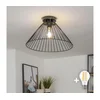 Brilagi - LED plafonski luster CERIA WIRE 1xE27/40W/230V O 45 cm crna