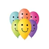 Balon, 30 cm, smešek, različne barve, 10 kosov
