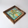 Aberto Design Poslužavnik REF058 35 x 35 x 4 cm, Šareni