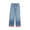 TOM TAILOR Kavbojke moder denim / staro roza