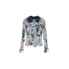 Desigual Majica mornarska / rumena / temno zelena / bela