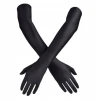 Korbi Dolge črne rokavice do komolca Retro 60 cm, karneval, Noč čarovnic