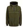 JACK & JONES Muška jakna sa polu rajsferšlusom 12253813 maslinasta