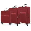 Jada Toys Komplet tekstilnih potovalnih kovčkov ROLL ROAD ROYCE Red, 55-66-76cm, 5019424
