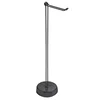 MINU toilet paper stand, spare with holder, black matt - Črna - 142x610x230 mm - Gedy - 24 - Jeklo - Nosilec toaletnega papirja - Krožni - 142 - 610 - 230 - 14