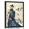 Plakat japandi modna ikona - 30x45 black