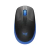 Logitech M190 Miš, Bežična RF, Optički, 1000 DPI, Crno-plavi