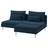 SÖDERHAMN Sofa dvosed s lenjivcem, Kelinge tamnoplava