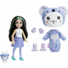 Mattel Barbie CUTIE REVEAL CHELSEA V KOSTUMU - DOJENČEK V FIALNEM KOALJSKEM KOSTUMU