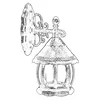 Lessentiel Maison Spoljna zidna lampa BAP-68184-BKR-M2, 32x20 cm, E27, 40W, IP65, Braon