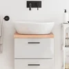 Greatstore Kopalniški pult svetlo rjav 40x30x4 cm obdelan trden les