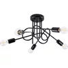 Sollux SL.1435 - Plafonski luster LOOP 5xE27/15W/230V crni