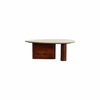 Rjava mizica 72x90 cm Mahelona – Light & Living