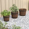 3-dijelni set drvenih kanti za sadnju od masivne jelovine