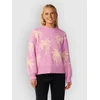 Rip Curl Retro Swell Palm Jacquard Crew ženski pulover lilac