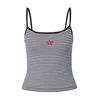 GUESS JEANS Top rdeča/črna/bela
