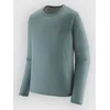 Patagonia Cap LW Crew Base Layer Top blue sage