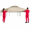 Vidaxl Nadomestna streha za paviljon 310 g/m2 bež 3x4 m