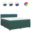vidaXL vidaXL Box spring postelja z vzmetnico temno zelena 180x200 cm žamet, (21308437)