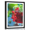 Plakat s paspartujem rdeč koktajl - 40x60 silver