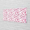 tulup.si Steklena slika Roza ptice 100x50 cm 2 obešalnika