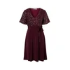 ABOUT YOU Obleka Chadia bordo