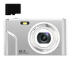 INF Digitalni fotoaparat z 48 MP, HD 1080p, 16x zoom, pomnilniška kartica 32 GB Silver, (21266044)