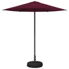 vidaXL Vrtni dežnik 230 x 230 cm Poliester Pravokotna Bordeaux rdeča